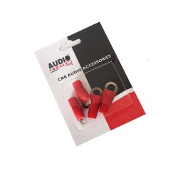 TERMINALI AD ANELLO 6AWG ROSSO - AUDIO SYSTEM