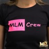 T-SHIRT CREW BLACK FOR HER - MLM CREW